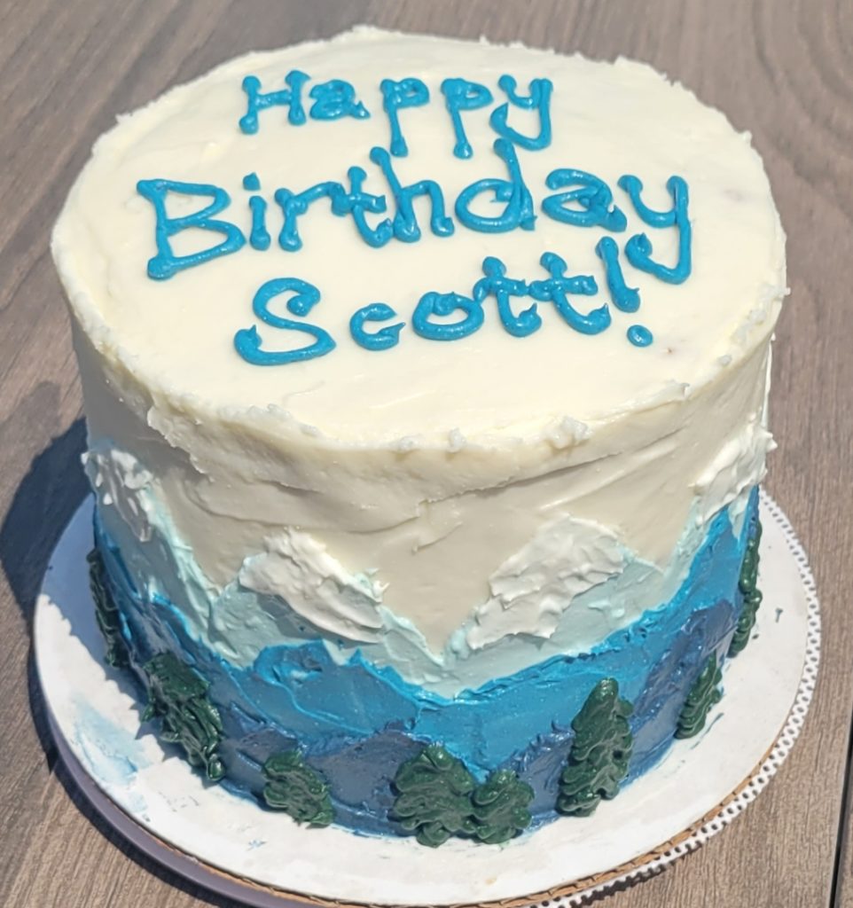 Mountain Landscape cake