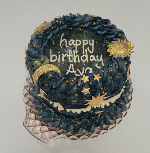 Gluten Free Celestial Theme Celebration Cake