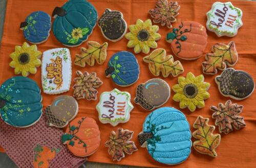 Gluten Free Fall Theme Decorated Sugar Cookies